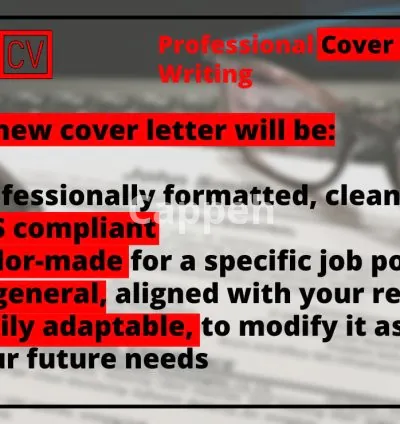 I will professionally create your cover letter