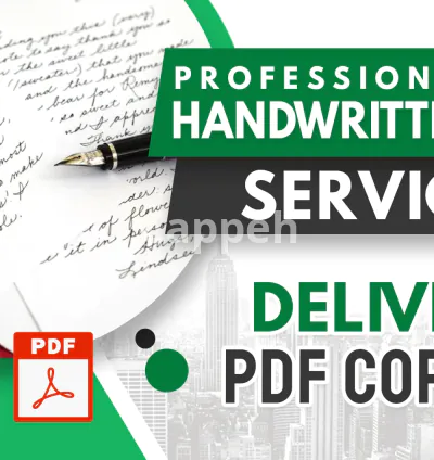 I will professional handwritten notes service deliver PDF copies