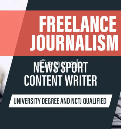 I will work as a freelance journalist across news and sport