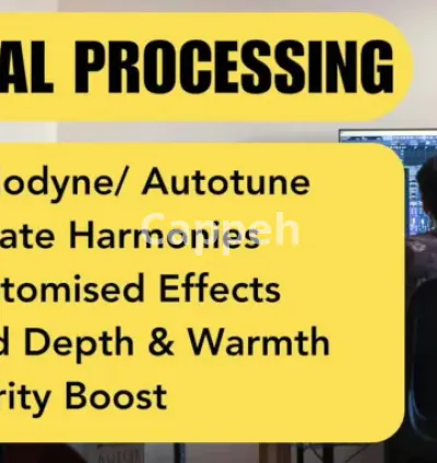 I will professionally tune, clean and add clarity to your vocals in 24hrs