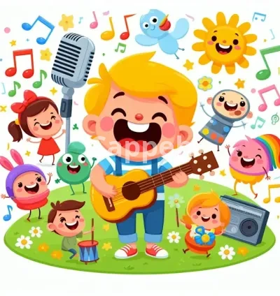 I will create catchy and playful songs for kids