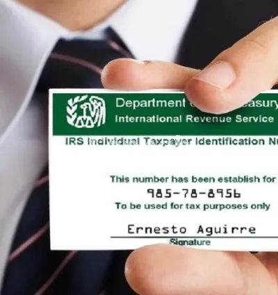I will get your itin individual taxpayer identification number