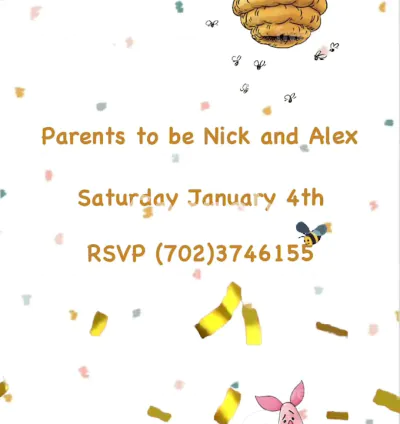 I will do animated of baby shower and birthday invitation for you