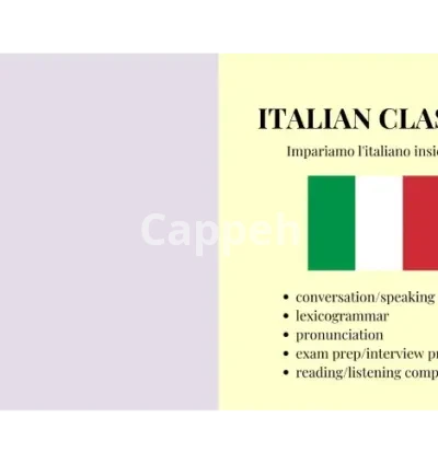 I will be your italian tutor