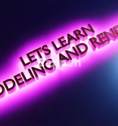 I will be your 3d modeling and rendering mentor