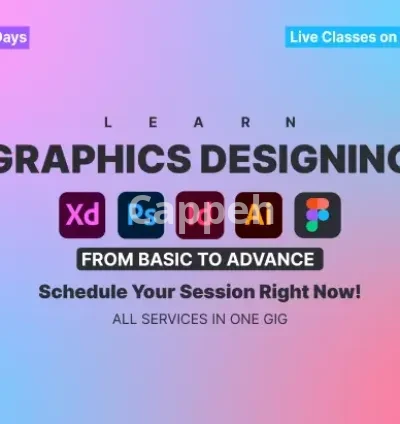 I will teach you adobe illustrator, photoshop, xd, indesign, coreldraw and figma
